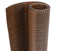 vidaXL Balcony Screen Brown and Black 500x100 cm Poly Rattan