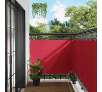 vidaXL Balcony Screen Burgundy 120 x 400 cm PU coated oxford alu