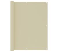 vidaXL Balcony Screen Cream 120x500 cm Oxford Fabric Fence Privacy Screening