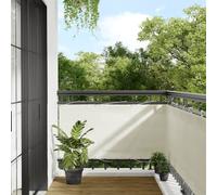 vidaXL Balcony Screen Cream 75x800 cm 100% Polyester Oxford