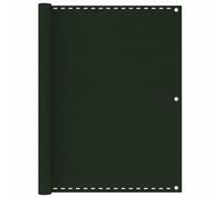 vidaXL Balcony Screen Dark Green 120x300 cm HDPE Fence Outdoor Privacy Screen