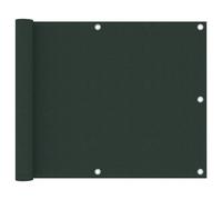 vidaXL Balcony Screen Dark Green 75x400 cm Oxford Fabric Privacy Screening
