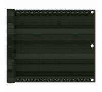 vidaXL Balcony Screen HDPE - Outdoor Protective Privacy Fence - Dark Green