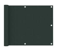 vidaXL Balcony Screen Dark Green 75x500 cm Oxford Fabric NEW