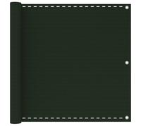 vidaXL Balcony Screen Dark Green 90x300 cm HDPE, Green