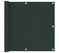 vidaXL Balcony Screen Dark Green 90x400 cm Oxford Fabric Privacy Screening