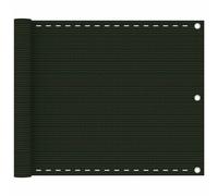 vidaXL Balcony Screen Dark Green HDPE Patio Privacy Protective Fence Screen