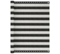 vidaXL Balcony Screen HDPE 120x600 cm - Outdoor Privacy Sunshade - Anthracite/White