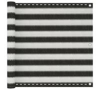 vidaXL Balcony Screen HDPE 90x400cm Anthracite and White Garden Panel Sunshade