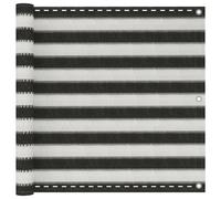 vidaXL Balcony Screen HDPE 90x600 cm Anthracite and White