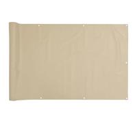 vidaXL Balcony Screen Beige 75x300 cm Oxford Fabric Garden Sunshade Windbreak