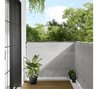vidaXL Balcony Screen Light Grey 120x400 cm 100% Polyester Oxford