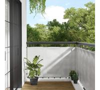 vidaXL Balcony Screen Light Grey 90x800 cm 100% Polyester Oxford