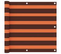 vidaXL Balcony Screen Orange and Brown 90x300 cm Oxford Fabric Outdoor Privacy