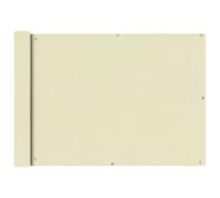 vidaXL Balcony Screen Oxford Fabric 75x400 cm Cream NEW