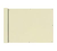 vidaXL Balcony Screen Oxford Fabric 75x400 cm Cream NEW