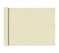 Vidaxl Balcony Screen Oxford Fabric 90X400 Cm Cream Balcony Screens