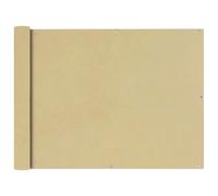 vidaXL Balcony Screen Oxford Fabric 90x400cm Beige Garden Patio Panel Sunshade