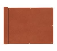 vidaXL Balcony Screen Oxford Fabric 90x400cm Terracotta Garden Panel Sunshade