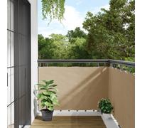 vidaXL Balcony Screen Oxford Fabric 90x600 cm Beige