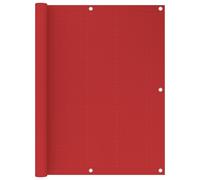 vidaXL Balcony Screen Red 120x400 cm HDPE Outdoor Privacy Protective Sunshade