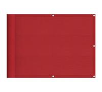 vidaXL Balcony Screen Red 75x1000 cm 100% Polyester Oxford garden screen