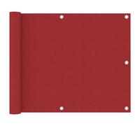 vidaXL Balcony Screen Red 75x500 cm Oxford Fabric Protective Privacy Fence