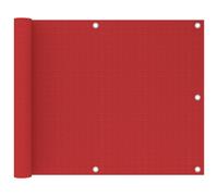 vidaXL Balcony Screen Red 75x600 cm HDPE UK GF0