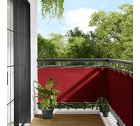 vidaXL Balcony Screen Red 75x700 cm 100% Polyester Oxford
