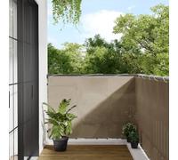 vidaXL Balcony Screen Taupe 120x1000 cm 100% Polyester Oxford