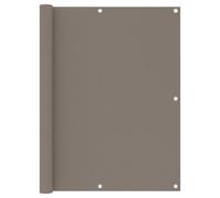 vidaXL Balcony Screen Taupe 120x600 cm Oxford Fabric Fence Privacy Screening