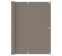 vidaXL Balcony Screen Taupe 120x600 cm Oxford Fabric Fence Privacy Screening