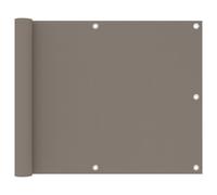 vidaXL Balcony Screen Taupe 75x400 cm Oxford Fabric