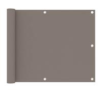 vidaXL Balcony Screen Taupe 75x600 cm Oxford Fabric Fence Privacy Screening