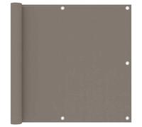 Balcony Screen Taupe 90x400 cm Oxford Fabric