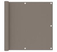 vidaXL Balcony Screen Taupe 90x400 cm Oxford Fabric Fence Privacy Screening