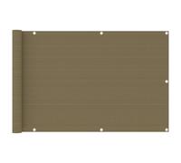 vidaXL Balcony Screen Taupe 90x500 cm HDPE Outdoor Privacy Protective Sunshade