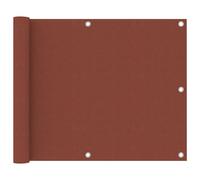 vidaXL Balcony Screen Terracotta 75x300 cm Oxford Fabric Fence Garden Privacy