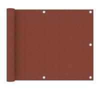 vidaXL Balcony Screen Terracotta 75x500 cm Oxford Fabric Fence Garden Privacy