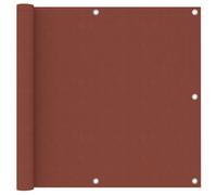 vidaXL Balcony Screen Terracotta 90x300 cm Oxford Fabric Fence Garden Privacy