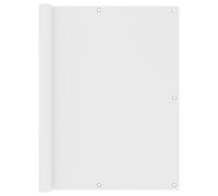 vidaXL Balcony Screen White 120x500 cm Oxford Fabric UK NEW