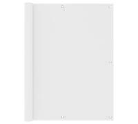 vidaXL Balcony Screen White 120x600 cm Oxford Fabric Privacy Screening Outdoor