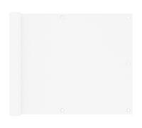 vidaXL Balcony Screen White 75x300 cm Oxford Fabric Privacy Screening Outdoor