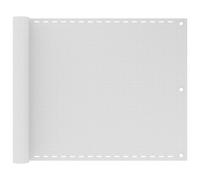 vidaXL Balcony Screen White 75x500 cm HDPE Outdoor Privacy Garden Sunshade