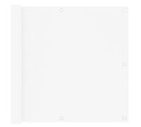 vidaXL Balcony Screen White 90x300 cm Oxford Fabric Privacy Screening Outdoor