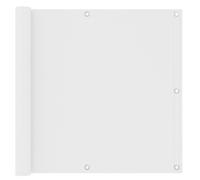 vidaXL Balcony Screen White 90x300 cm Oxford Fabric Privacy Screening Outdoor