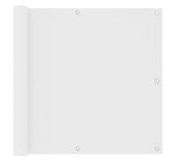 vidaXL Balcony Screen White 90x400 cm Oxford Fabric Privacy Screening Outdoor