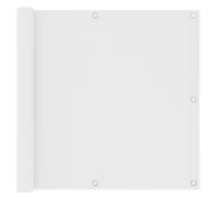 vidaXL Balcony Screen White 90x500 cm Oxford Fabric Privacy Screening Outdoor