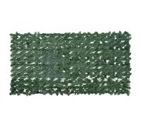 vidaXL Balcony Screen with Dark Green Leaves Garden Privacy Screen 200x100 cm