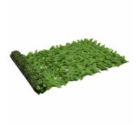 vidaXL Balcony Screen with Green Leaves 200x100 cm